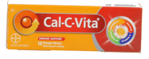 Cal-c-vita Orange Flavour Immune Support Effervescent Tablets 10pk