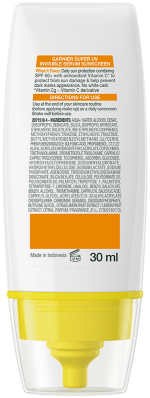 Garnier SkinActive SPF 50+ Invisible Serum Sunscreen 30ml