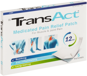 Transact Medicated Pain Relief Patch 5pk