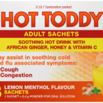 HOT Toddy Lemon Menthol Flavour Cold & Flu Relief 8pk