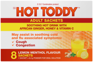 HOT Toddy Lemon Menthol Flavour Cold & Flu Relief 8pk