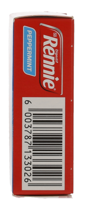 Rennie Peppermint Heartburn & Indigestion Chewable Tablets 24pk