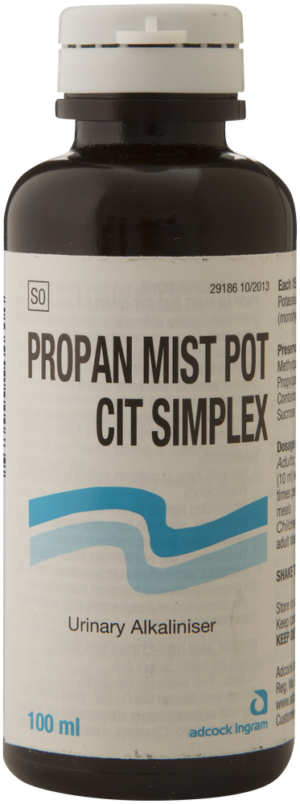 Propan Mist Pot CIT Simplex Urinary Alkaliniser 100ml