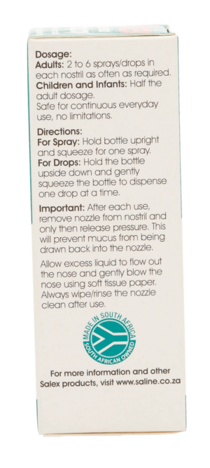 Salex Saline Nasal DropSpray 30ml