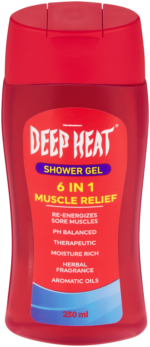 Deep Heat 6 In 1 Muscle Relief Shower Gel 250ml
