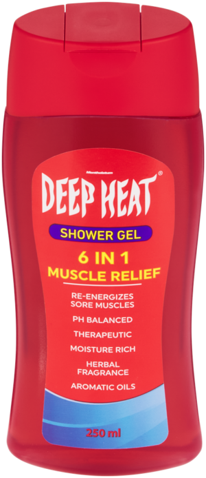 Deep Heat 6 In 1 Muscle Relief Shower Gel 250ml
