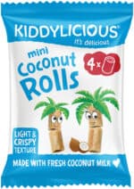 Kiddylicious Mini Baked Coconut Rolls 8 x 6.8g