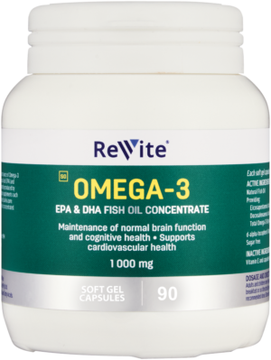 Revite 1000mg Omega-3 Softgel Capsules 90pk