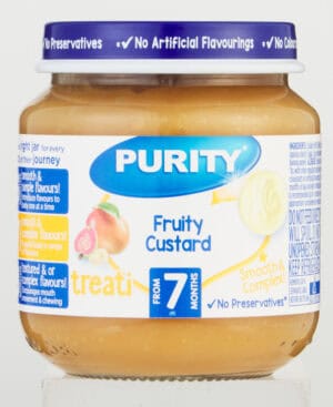 Purity From 7 Months Fruity Custard Treati 125ml