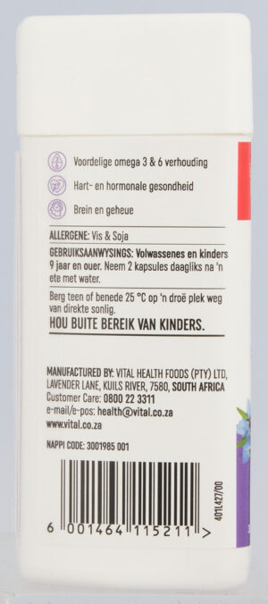 Vital Omega 3 & 6 Softgel Capsules 30pk