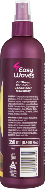 Easy Waves Oil Sheen Comb Out Conditioner Hairspray 350ml