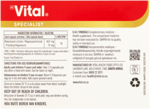 Vital 469mg MagRestore Vege Capsules 30pk