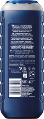 Nivea MEN Cool Kick 3-in-1 Shower Gel 500ml