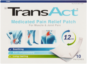Transact Medicated Pain Relief Patch 10pk