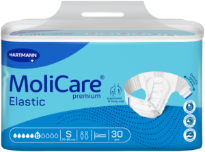 image-0 Molicare Small Premium Elastic Incontinence Diaper 30pk