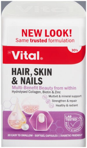 Vital Health Essentials Hair, Skin & Nails Antioxidant 30s