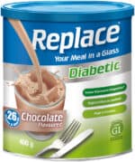 Replace Diabetic Chocolate Flavoured Nutritional Supplement 400g