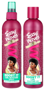 Easy Waves Argan Moroccan Oil Curl Moisture Spray and Curl Moisture Gel Value Pack 2pk