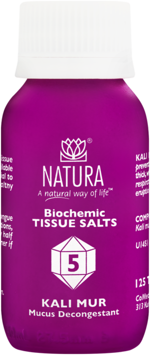 Natura Kali Mur Biochemic Tissue Salt Tablets 125pk