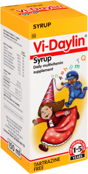 Vi-daylin Syrup Daily Multivitamin Supplement 150ml