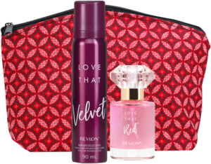 Revlon Love That Velvet & Red Fragrance Gift Pack 3pc