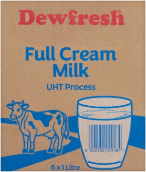 image-0 Dewfresh Long Life Full Cream Milk 6 x 1L