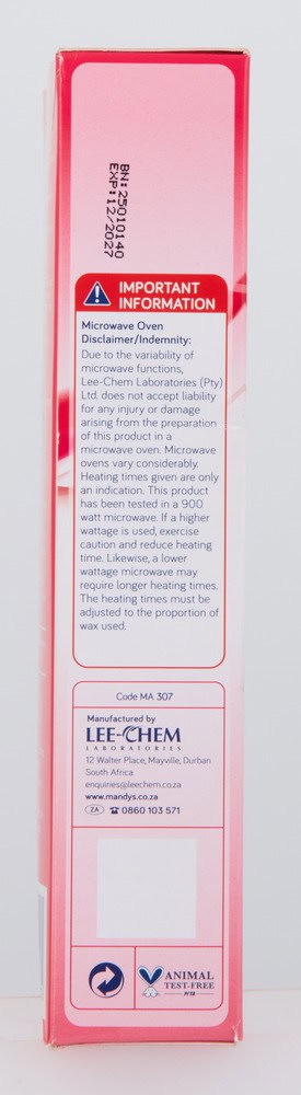 Mandy's Microwavable Hot Wax for Legs and Body 300g