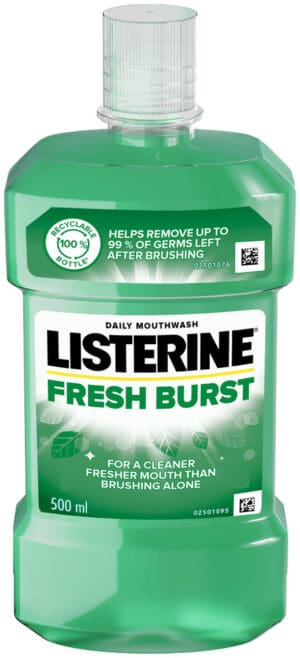 Listerine Fresh Burst Daily Mouthwash 500ml