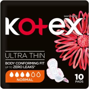 Kotex Normal Ultra Thin Sanitary Pads with Wings 10pk