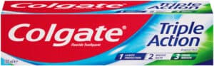 Colgate Triple Action Original Mint Fluoride Toothpaste 100ml