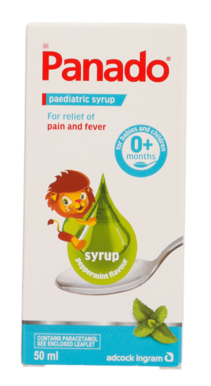 Panado Peppermint Flavour Paediatric Syrup 50ml