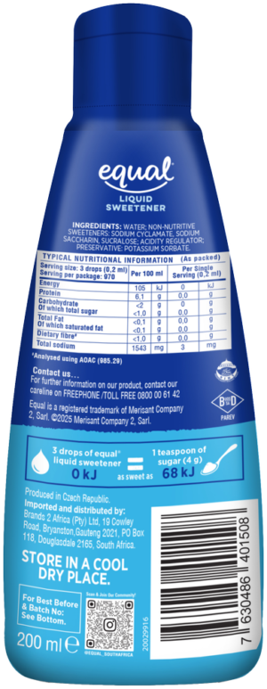 Equal Liquid Sweetener 200ml