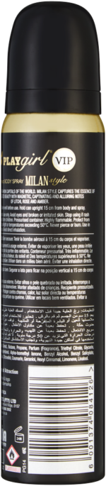 Playgirl VIP Milan Style Perfumed Body Spray 90ml