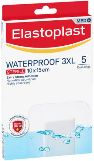 Elastoplast Waterproof Wound Dressing Pad 5pk