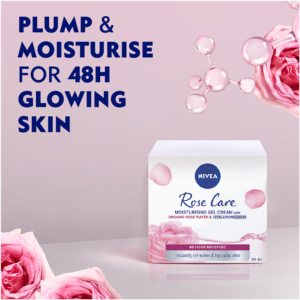 Nivea Rose Care Moisturising Gel Cream 50ml