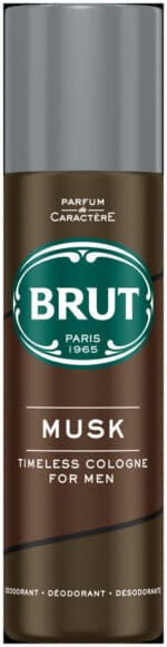 BRUT Musk Aerosol Deodorant Body Spray 120ml