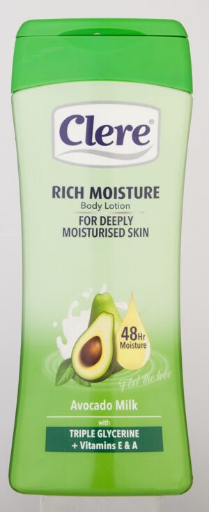 Clere Avocado Milk Rich Moisture Body Lotion 400ml