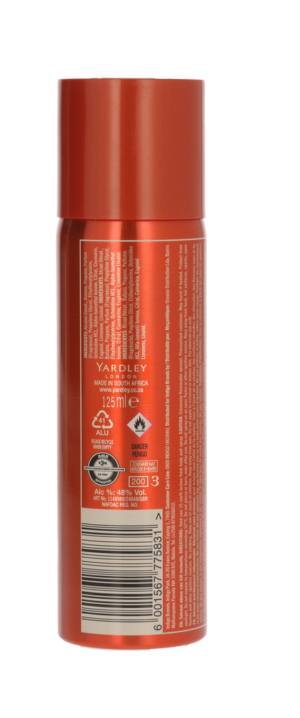 Yardley English Blazer Amber Deodorant Body Spray 125ml