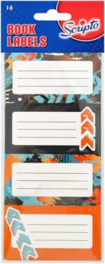 Scripto Book Labels 16pk