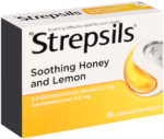 Strepsils Soothing Honey & Lemon Lozenges 36s