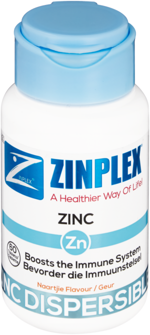 Zinplex Naartjie Flavour Zinc Dispersible Tablets 60pk