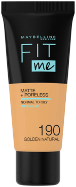 Maybelline Fit Me Golden Natural Matte & Poreless Foundation 30ml