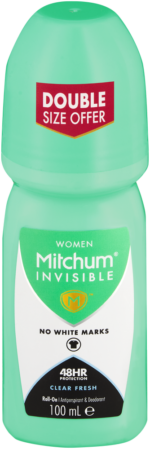 Mitchum Women Clear Fresh Invisible Antiperspirant & Deodorant Roll-On 100ml