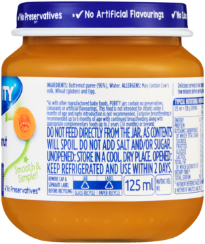 image-0 Purity From 6 Months Butternut Veggi 125ml