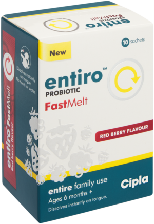 Entiro Red Berry Flavour FastMelt Probiotic Powder 10pk