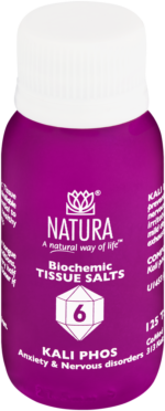 Natura Kali Phos Biochemic Tissue Salt Tablets 125pk
