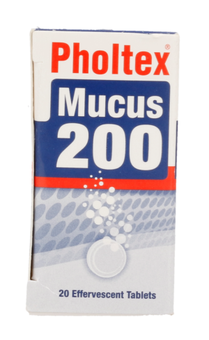 Pholtex Mucus 200 Effervescent Tablets 20pk