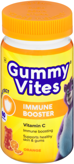 Gummy Vites Orange Flavour Immuno Support Jelly Bear Gums 60pk