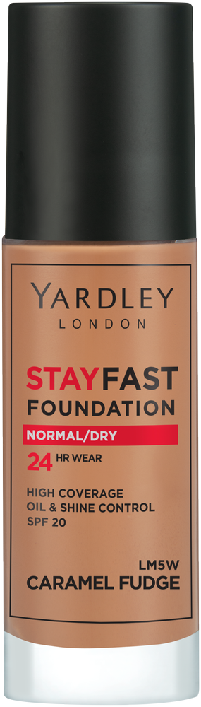 image-0 Yardley Stayfast Caramel Fudge SPF 20 24HR Foundation 30ml