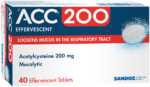 ACC 200 Mucolytic Effervescent Tablets 40pk